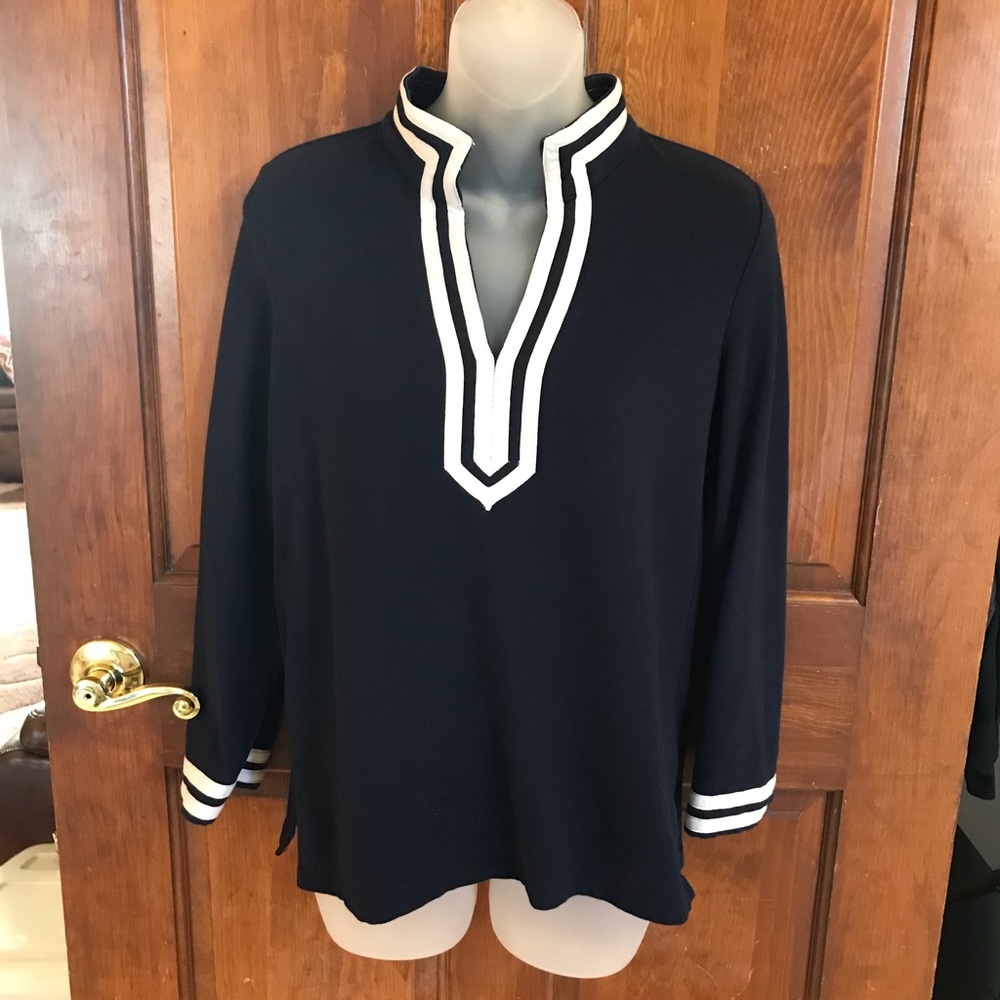 🎉🎉 3 for $20🎉🎉 Talbots  Cotton Top. Dark navy